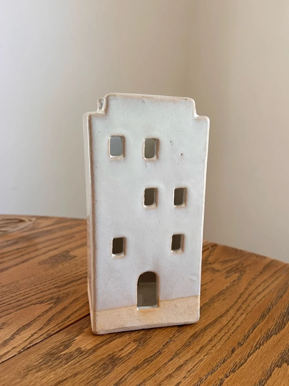 West Elm Village Tealight Ceramic Candleholders, Large House